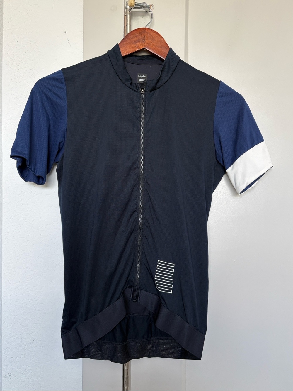 RAPHA PRO TEAM TRAINING CYCLING JERSEY BLUE MENS MEDIUM